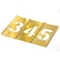 C.H. Hanson 8" Brass Interlocking Stencil Gothic Style Numbers, 13 Piece Kit 10160 - alternate 1